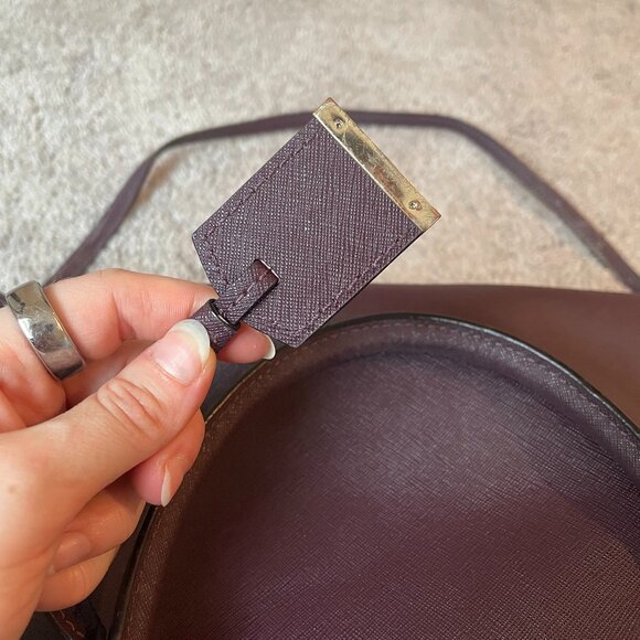 Kate Spade Darcy Small Top Zip Satchel Crossbody | Burgundy - Picture 2 of 6